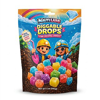 Nauti Labs Experimental Candy | Diggable Drops Crystal Candy - 5 oz Bag - Specialty Snack by Nauti Labs
