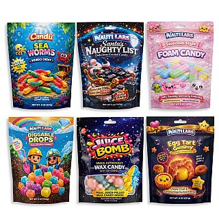 Nauti Labs Experimental Candy, Fun & Unique Gummy, Crystal, Wax & Chewy Candy, Choose Your Favorite - Specialty Snack by Nauti Labs