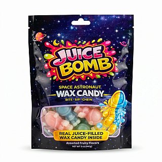 Nauti Labs Experimental Candy | Juice Bomb Space Astronaut - 5 oz Bag - Specialty Snack by Nauti Labs