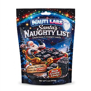 Nauti Labs Experimental Candy | Santa's Naughty List - 5 oz Bag - Specialty Snack by Nauti Labs