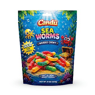 Nauti Labs Experimental Candy | Sea Worms - 8 oz Bag - Specialty Snack by Nauti Labs