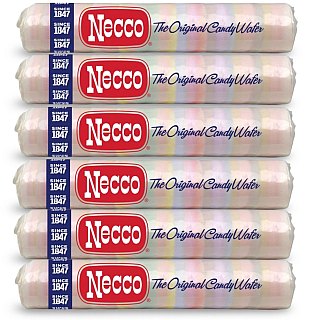 Necco, The Original Candy Wafers, Nostalgic Candy, 6 Pack - Specialty Snack by Necco