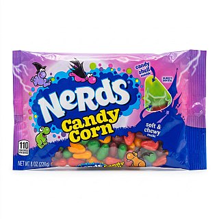 NERDS Candy Corn, 8 oz Bag, 6 Dual-Flavored Fruity Combinations, Crunchy Candy Shell with Soft & Chewy Center, Halloween Candy - Specialty Snack by Nerds