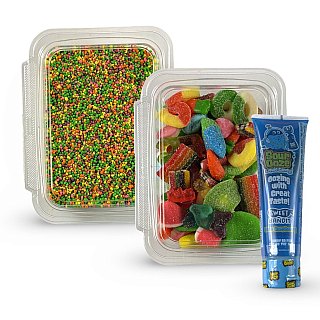 Nerds Cluster Candy Making Kit, 1 lb Gummy Mix + Baby Nerds + Blue Raspberry Sour Ooze - Specialty Snack by Nerds