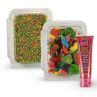 Nerds Cluster Candy Making Kit, 1 lb Gummy Mix + Baby Nerds + Strawberry Sour Ooze - Specialty Snack by Nerds