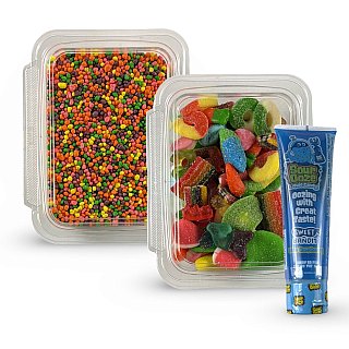 Nerds Cluster Candy Making Kit, 1 lb Gummy Mix + Regular Nerds + Blue Raspberry Sour Ooze - Specialty Snack by Nerds