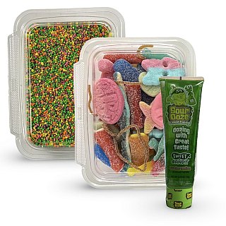 Nerds Cluster Candy Making Kit, 1 lb Swedish Candy + Baby Nerds + Watermelon Sour Ooze - Specialty Snack by TRIBECA CURATIONS