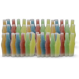 Nik-L-Nip Nostalgic Wax Candy Bottles, Bulk 1 lb. Bag (~55 qty) - Specialty Snack by Nik-L-Nip