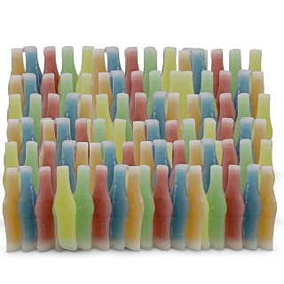 Nik-L-Nip Nostalgic Wax Candy Bottles, Bulk 2 lb. Bag (~105 qty) - Specialty Snack by Nik-L-Nip