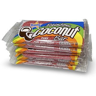 Nostalgic Candy Rainbow Chewy Coconut Bars, 1.65 Oz, Pack of 6 - Specialty Snack by Atkinson's
