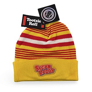 Nostalgic Candy-Themed Winter Hats – Officially Licensed Beanies | One Size Fits All | Sugar Daddy - Specialty Snack by Sugar Daddy