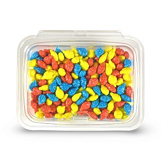 Nostalgic Cotton Candy Bite Size Candies Nuggets: Blue Raspberry, Cherry, & Lemon | 1 lb. - Specialty Snack by Cotton Candy