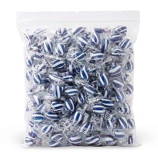 Nostalgic Hard Candy Mix 2 lb Bags, Atkinson's Mint Twist |Dark Blue & White - Specialty Snack by Atkinsons