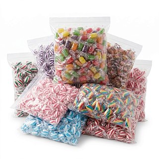 Nostalgic Hard Cylinder Candy Mix 2 lb Bags, Atkinson's Mint Twists, Rose's Fruit Barrels & Ginger Barrels Choose Variety - Specialty Snack by Atkinson's