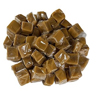 Nostalgic Limited Batch Milk Caramel Candy Squares, 1 Lb. - Specialty Snack by Carlotta's Bakery