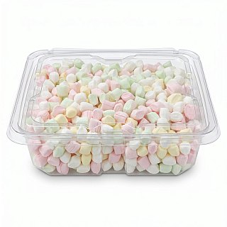 Nostalgic Meltaway Mint Candies, Soft Pastel Mint 2 lb Tub - Specialty Snack by TRIBECA CURATIONS