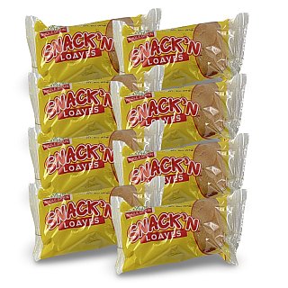 Nostalgic Whole Grain School Mini Loaf Cakes – 8 Pack | Muffintown- Banana - Specialty Snack by Tribeca Curations