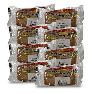 Nostalgic Whole Grain School Mini Loaf Cakes – 8 Pack | Ultra Banana - Specialty Snack by Tribeca Curations