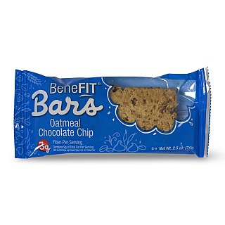 Oatmeal Chocolate Chip BeneFit Bars by Readi-Bake 2.5 Oz,  12 Full Size Bars - Specialty Snack by Tribeca Curations
