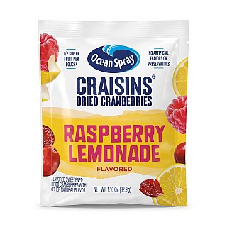 Ocean Spray Craisins Individual To-Go Packs, 20 Ct - Raspberry Lemonade - Specialty Snack by Ocean Spray