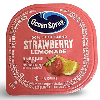 Ocean Spray Fruit Juice Individual Cups Strawberry Lemonade 100% Juice,  24 Cups - Specialty Snack by Ocean Spray
