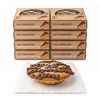 Old Fashioned 4" Mini Snack Pies, 8 Pack | Chocolate Eclair - Specialty Snack by Table Talk