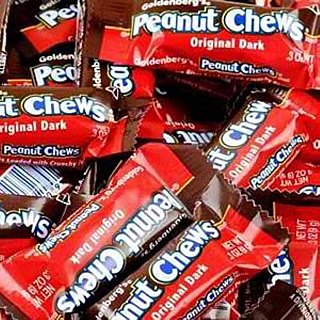 Original Dark Chocolate Goldenberg's Peanut Chews, 2 Lbs - Specialty Snack by Goldenberg's