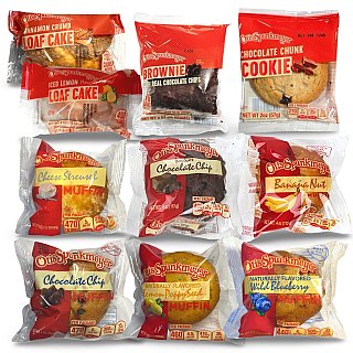 Otis Spunkmeyer 10 Unique Snack Cakes Sampler Pack Includes Brownies, Cookies, Loaf Cakes and Muffins - Specialty Snack by Otis Spunkmeyer
