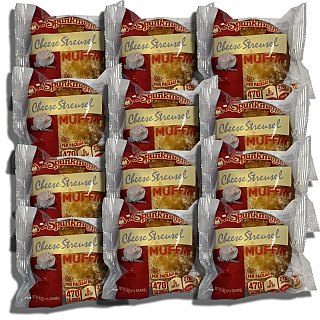 Otis Spunkmeyer Individually Wrapped Cheese Streusel Muffins | 4 OZ, 12 - Specialty Snack by Otis Spunkmeyer