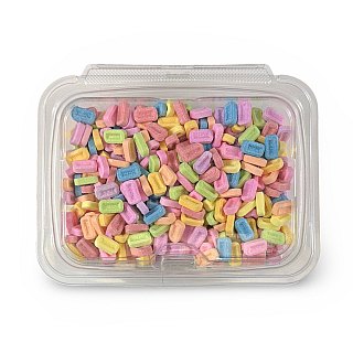 Pez Nostalgic All Ten Flavors Mega-Mix Candy Fruit Tablets Unwrapped, 1 Lb Tub - Specialty Snack by Pez