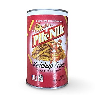 Pik Nik Nostalgic Shoestring Potato Sticks, Ketchup, 10 Total - Specialty Snack by Pik-Nik