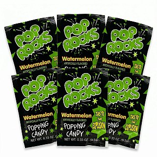 Pop Rocks Popping Candy, Gum & Dips 6 Pack | Watermelon - Specialty Snack by Poprocks