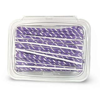 Powdered Candy Straws – Compare to Pixy Stix | 8 oz Tub, 100+ Straws | Grape - Specialty Snack by Tribeca Curations