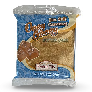 Prairie City Bakery Sea Salt Caramel Ooey Gooey Butter Cake, 1 Box, 10 Cakes - Specialty Snack by Prairie City Bakery