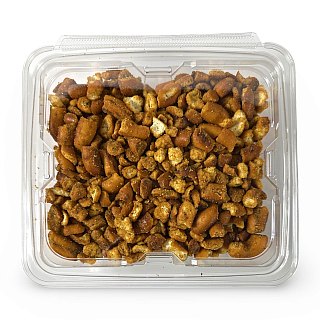 Pretzel Pieces, Handmade Limited Batch, Smoky Bacon Cheddar, 8 Ounce Tub - Specialty Snack by Tribeca Curations