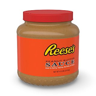 REESE'S Peanut Butter Sauce Bulk Jar, 4.5 lb - Specialty Snack by Reese's