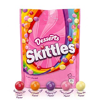 Skittles UK Imports, Desserts 152 gm Bag - Specialty Snack by Skittles