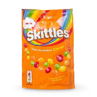 Skittles UK Imports, Citrus, 136 gm bag - Specialty Snack by Skittles
