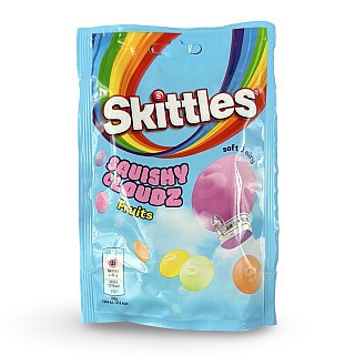 Skittles UK Imports, Squishy Clouds, Soft and Airy, Fruits 94 gm bag - Specialty Snack by Skittles