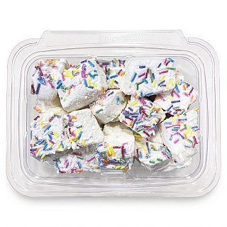 Small Batch Gooey Melt In Your Mouth Marshmallows, 6 oz Tub | Birthday Cake - Specialty Snack by Carlotta's Bakery