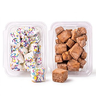 Small Batch Gooey Melt In Your Mouth Marshmallows, 6 oz Tub, Choose Birthday Cake, Cinnamon Churro & More - Specialty Snack by Carlotta's Bakery