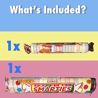 Smarties Candy Ultimate Variety Pack includes Mega Roll, Giant Roll, Mega Lollipops, Lollipops, Monies, Sour Rolls and Regular Rolls - Specialty Snack by Smarties