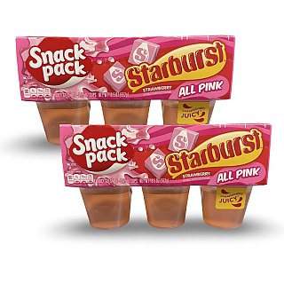 Snack Pack Special Edition Pudding Cups 12 Pack | Starburst All Pink - Specialty Snack by Snack Pack