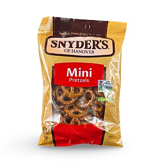 Snyder's of Hanover Pretzels – 3.5 oz Bags, 4 Pack | Choose Rounds Butter, Rounds Sea Salt, Mini Pretzels, Nibblers or Variety Pack - Specialty Snack by Snyder's of Hanover