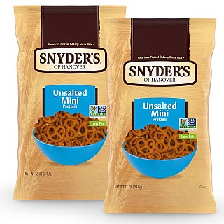 Snyder's of Hanover Mini-Unsalted Pretzels, 12 oz | 2 Pack - Specialty Snack by Quidsi