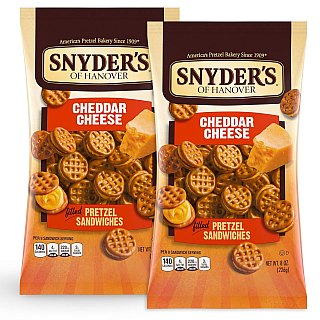 Snyder's of Hanover Pretzel Sandwiches - Cheddar Cheese - 8 oz - 2 Bags - Specialty Snack by Snyder's of Hanover