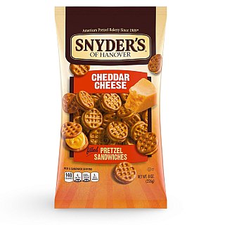 Snyder's of Hanover Pretzel Sandwiches - Cheddar Cheese - 8 oz Bag - Specialty Snack by Snyder's of Hanover