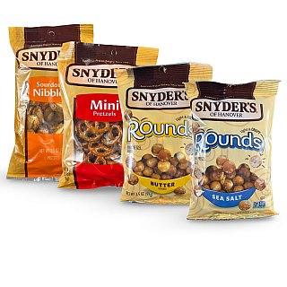 Snyder's of Hanover Pretzels – 3.5 oz Bags, 4 Pack | Variety Pack - Specialty Snack by Snyder's of Hanover