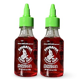 Souracha Sour Candy – 2 Bottles of Bold Sour Flavor for Candy Lovers - Specialty Snack by Tribeca Curations