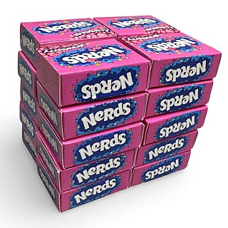 Strawberry Nerds Miniature Individual .4 oz Boxes, Perfect Portions, 20 Total - Specialty Snack by Nerds